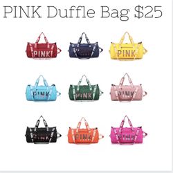 Pink Duffle Bags 