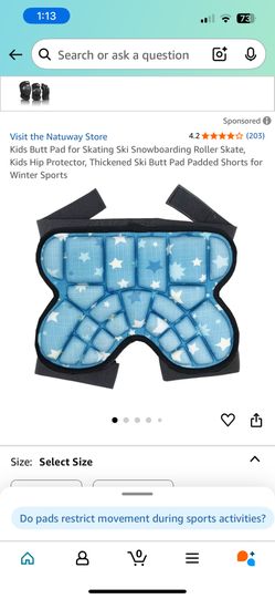 Kids Butt Pad for Skating Ski Snowboarding Roller Skate, Kids Hip Protector, Thickened Ski Butt Pad Padded Shorts for Winter Sports