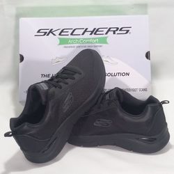 SKECHERS Men's Arch Comfort Sneaker Available in Black Size 12
