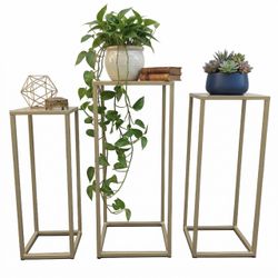 Open Box Plant Stands, Set Of 3
