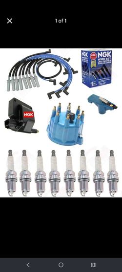 NGK Coil, Plugs & Wires+Tune Up kit for 98-2003 Dodge Dakota Durango Ram 5.2L 5.