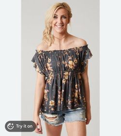 Women’s We The Free People Sam Off The Shoulder Floral Top