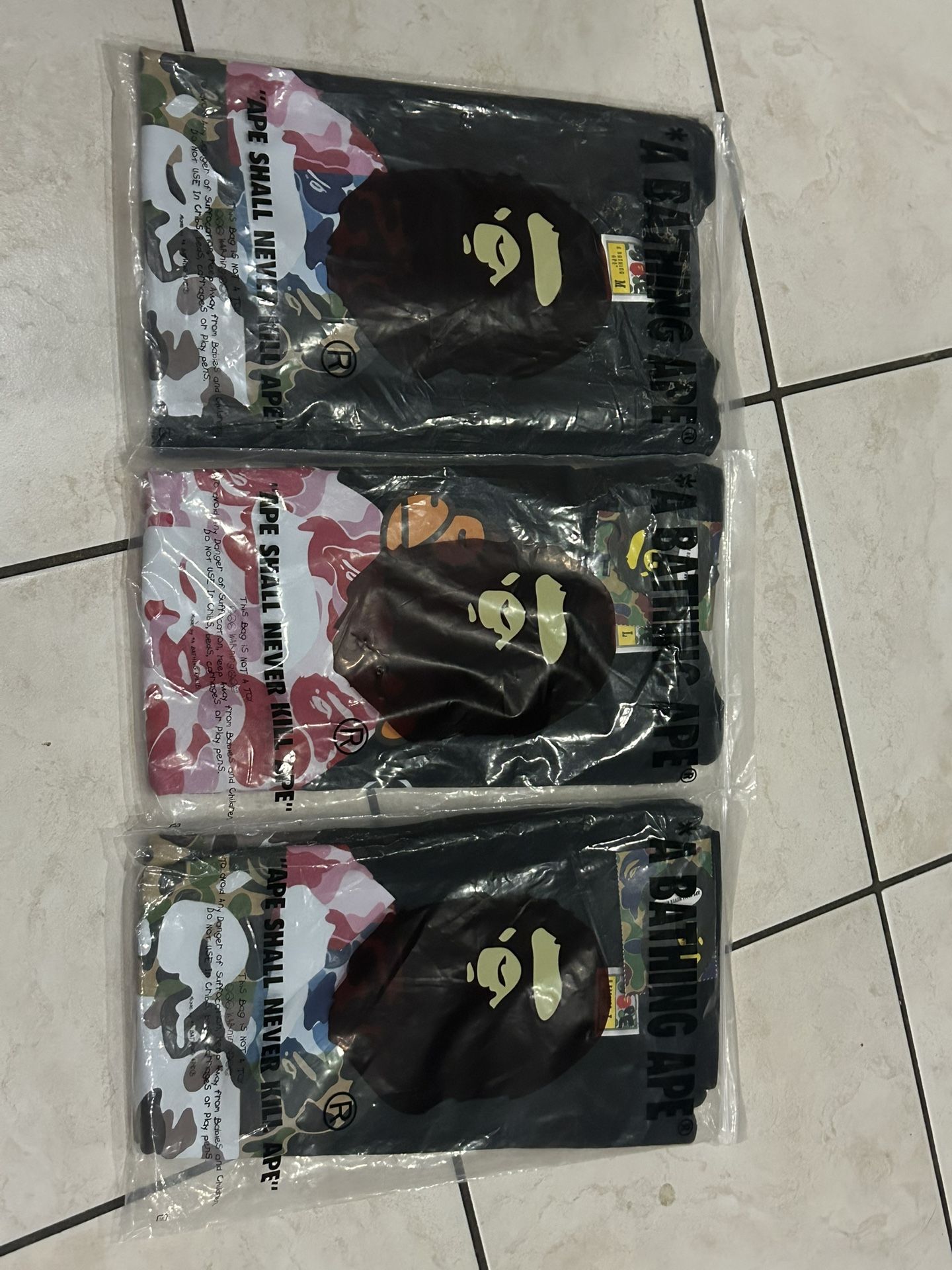 BAPE TEE SHIRTS 