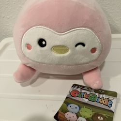 Small Pink Penguin Mochi Plush