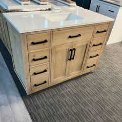 48” Bathroom Vanity In Wood Color 