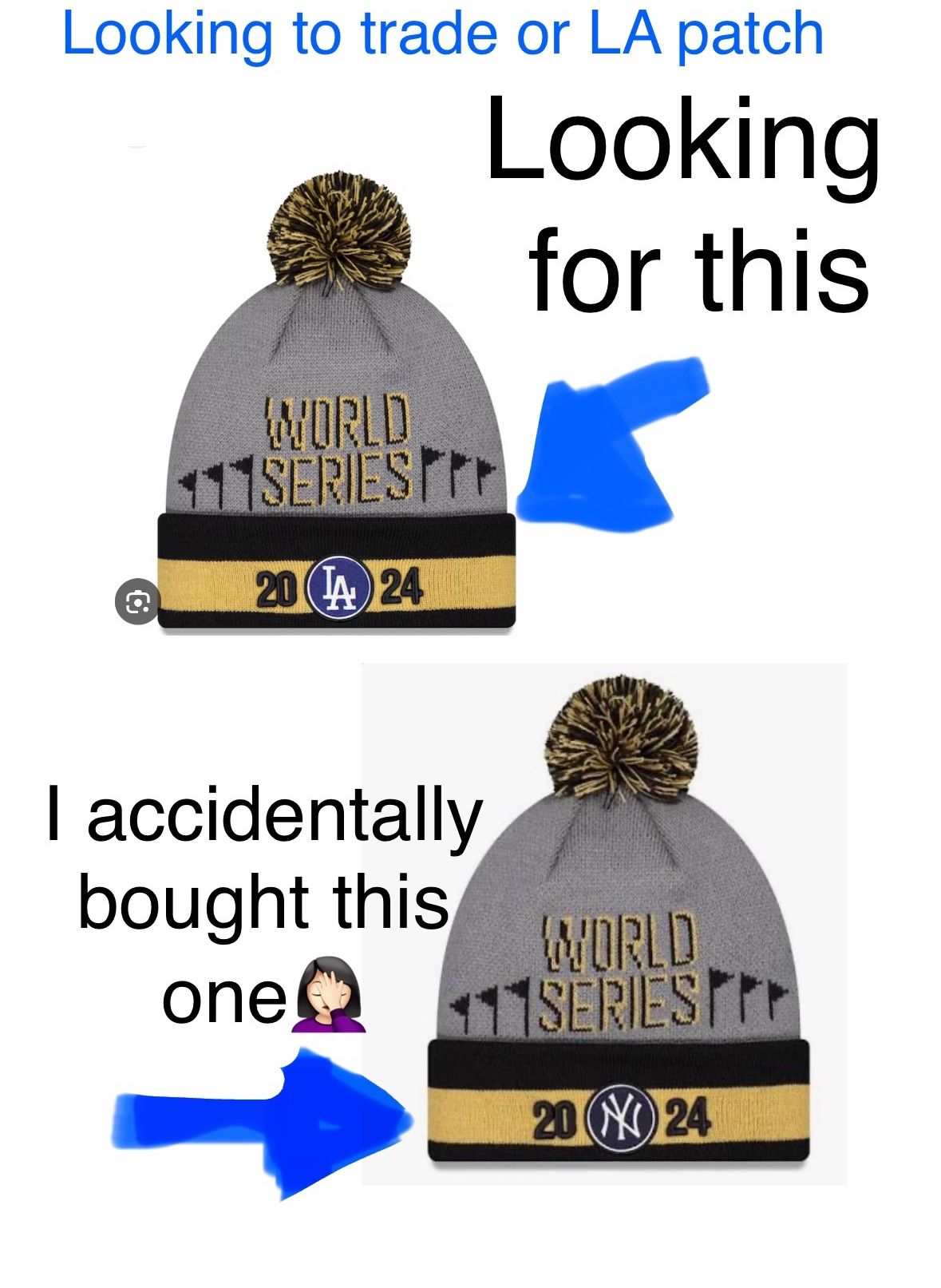 Dodgers World Series Beanie Hat for Sale in Huntington Beach, CA OfferUp