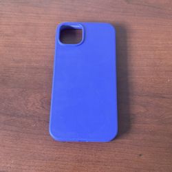 Purple Silicone iPhone 14+ Phone Case