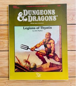 TSR DUNGEONS & DRAGONS — “Legions of Thyatis” Game Adventure