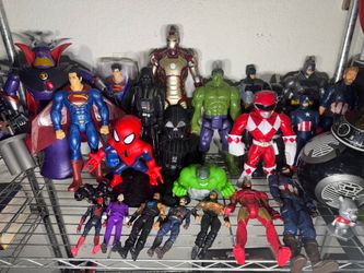 Large Action Figure Collection – Marvel, DC, Star Wars, Power Rangers & More (Bulk Only)