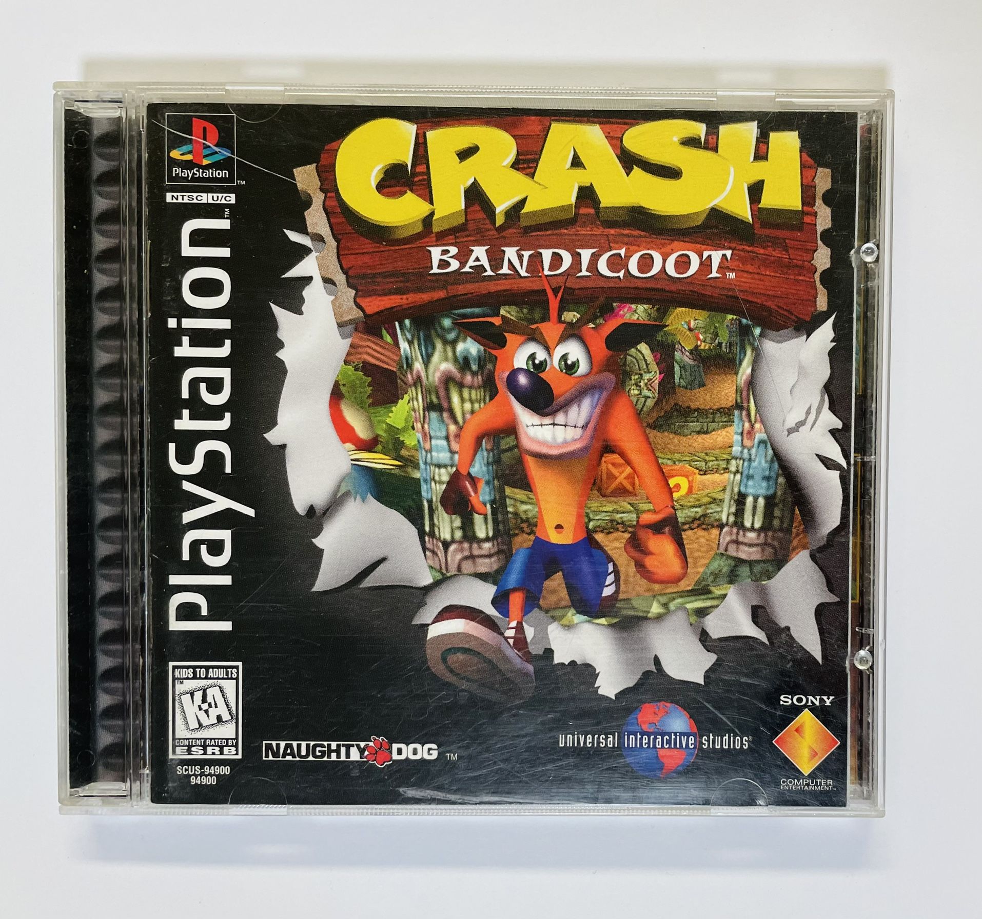 Crash Bandicoot Sony PS1 Black Label CIB w/ Registration Card