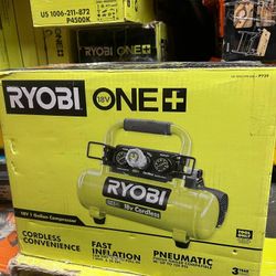 Ryobi ONE+ 1 Gal. 120 PSI Portable 18V Horizontal Air Compressor ( 0.5 CFM at 90 PSI )
