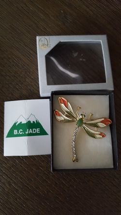 B.C. JADE pin, new