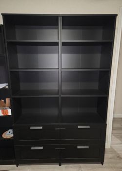 ​IKEA Black Bookcase / Shelf Unit with Drawers (2 Available!)