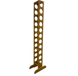 Wood Wine Rack 11 Bottle Tall Floor Standing 62” MCM