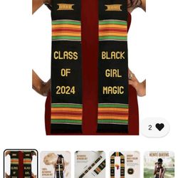 Graduation Stole Black Girl Magic 2024