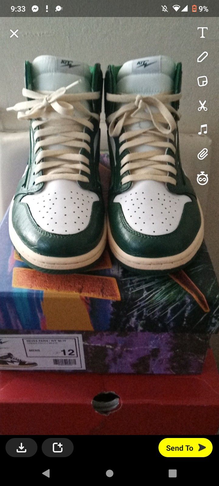 Air Kiy X Reves Paris Green Croc