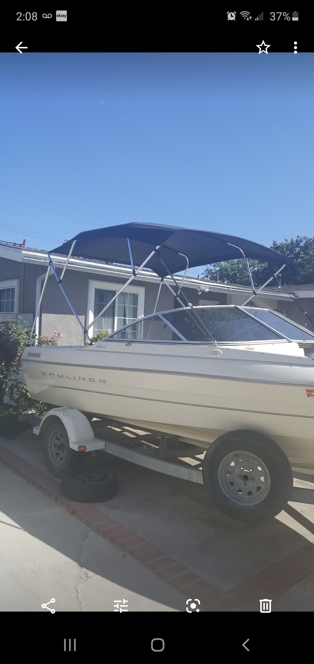 2000 bayliner 19ft boat