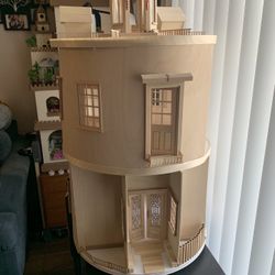 Round dollhouse sales