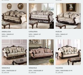 Traditional Style Sofas - Elegant Victorian Style, Mansion Style, Antique Style Livingroom Furniture