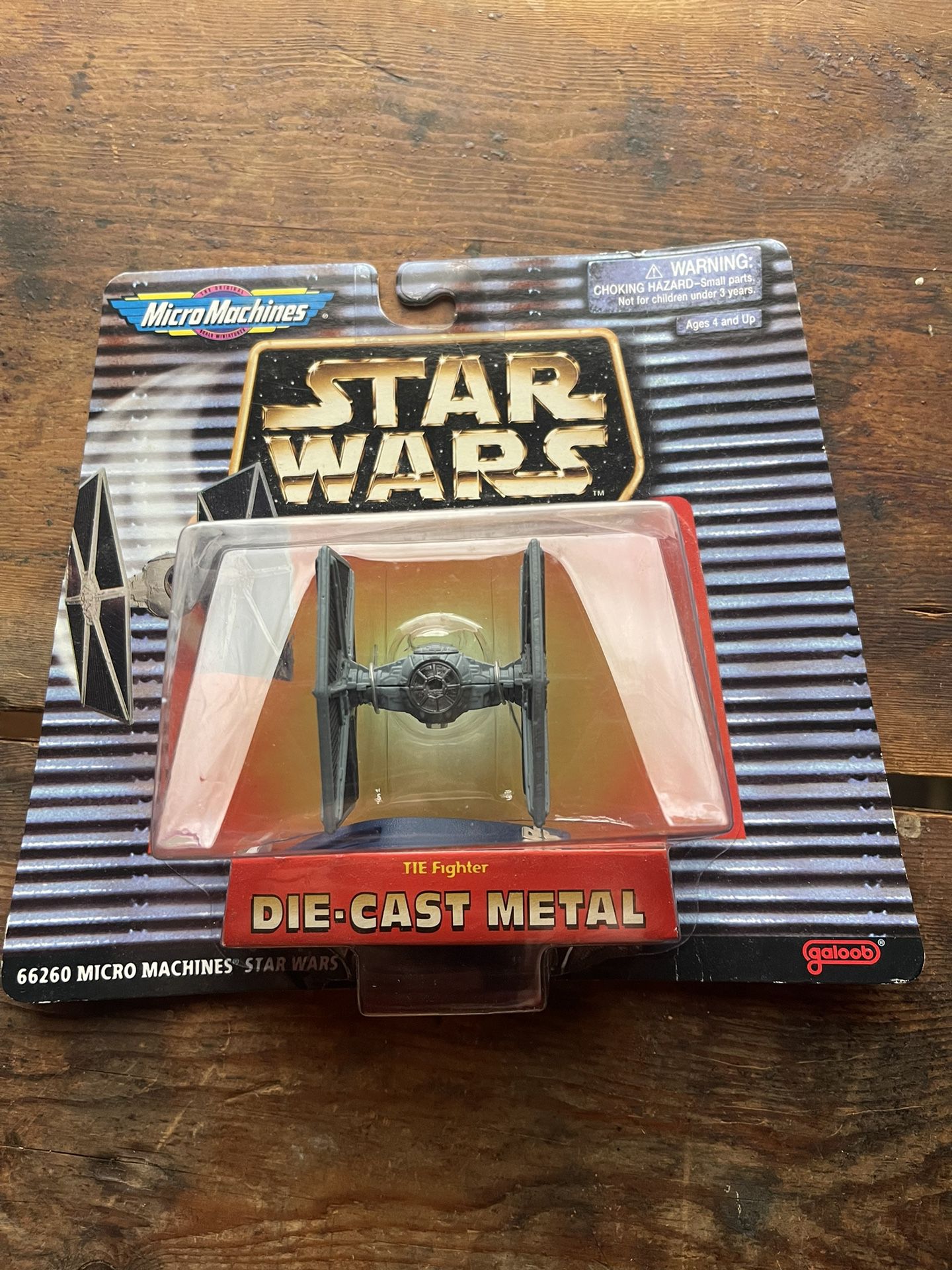 1996 Galoob Micro Machines Star Wars Tie Fighter Die Cast Metal - NEW open Box