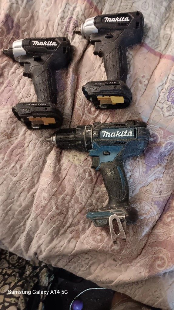 Makita Impacts And Hammer Drill. TOOLS ONLY!!!