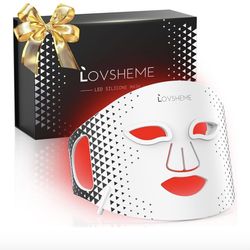 Red Light Therapy for Face, Advanced LED Face Mask Light Therapy, Red Light Therapy Mask - Red, Blue & Infrared Light Therapy for Acne, Wrinkles & Ski