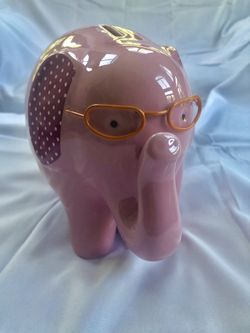 Pink Elephant Piggy Bank