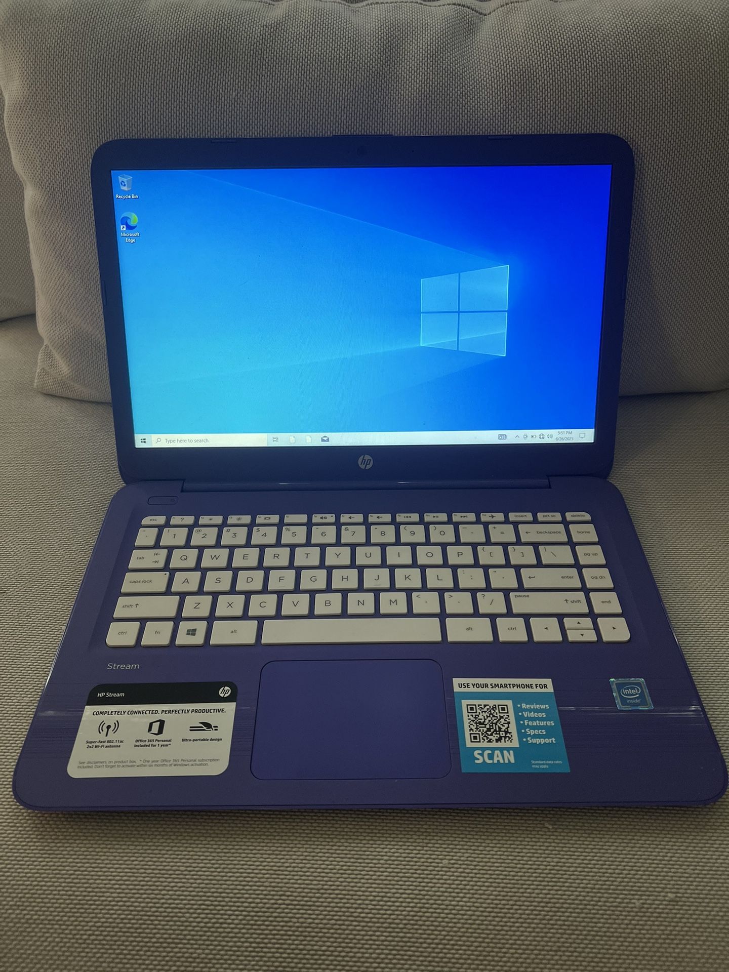 HP Stream 14 Lightweight Everyday Laptop
