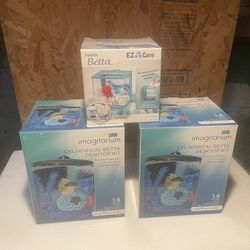 Beta Aquarium Fish Tanks (used) 