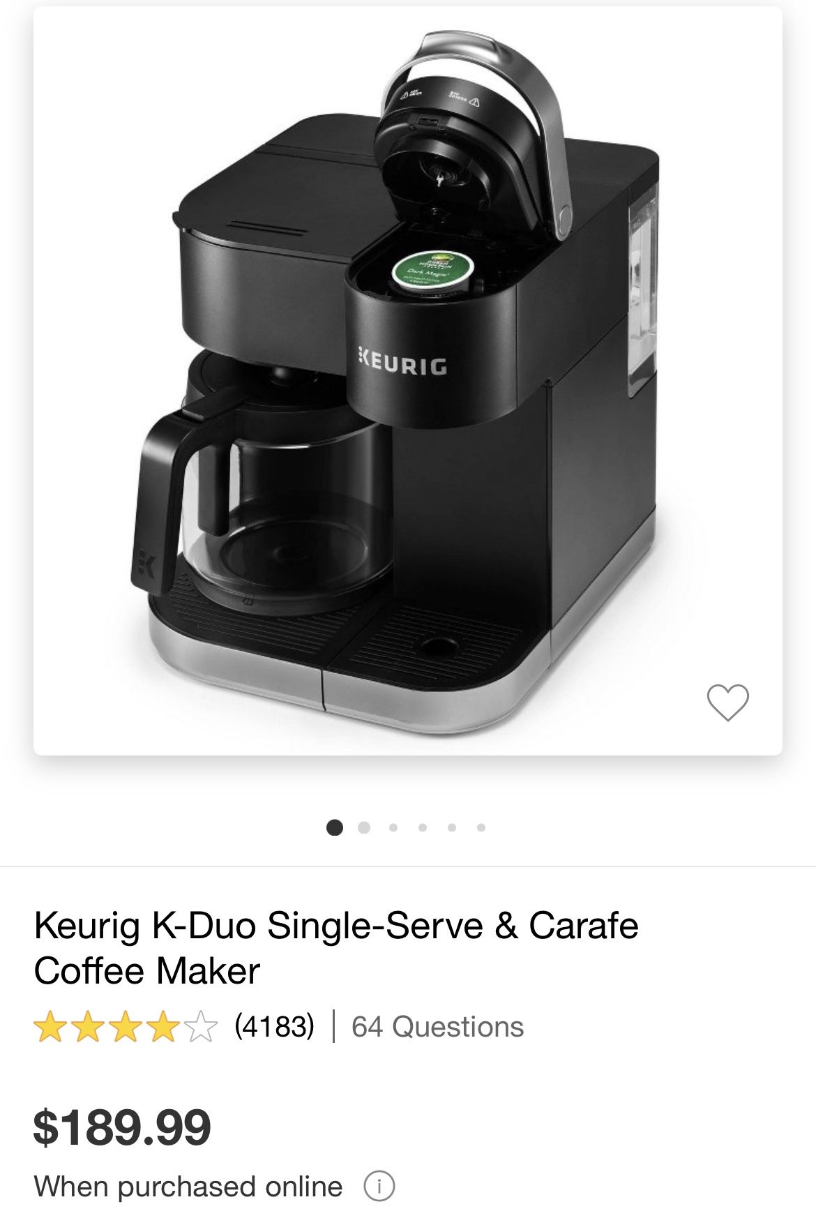 Keurig Duo Coffee Maker for Sale in San Jose, CA - OfferUp