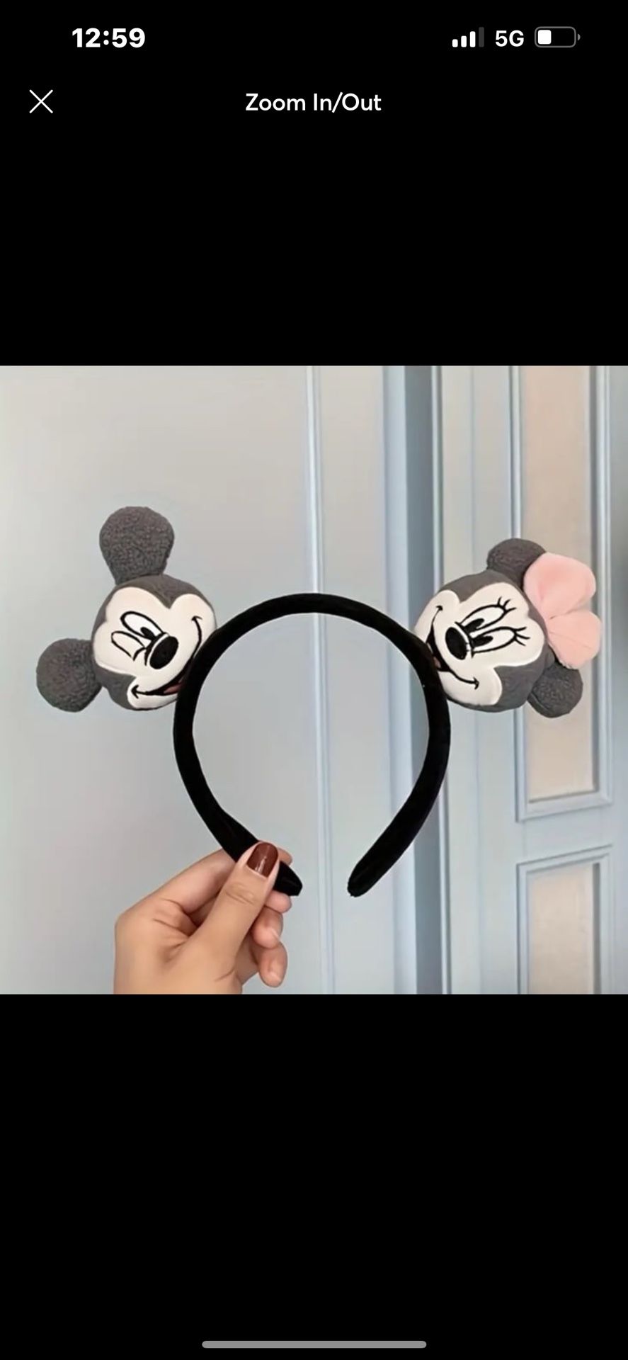 Mickey Mouse / Minnie Mouse Ears headband
