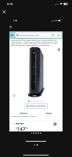 Motorola Modem Router WiFi 🛜 MG7315