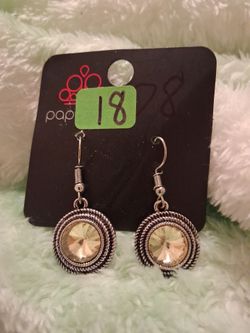 Yellow drop Earrings