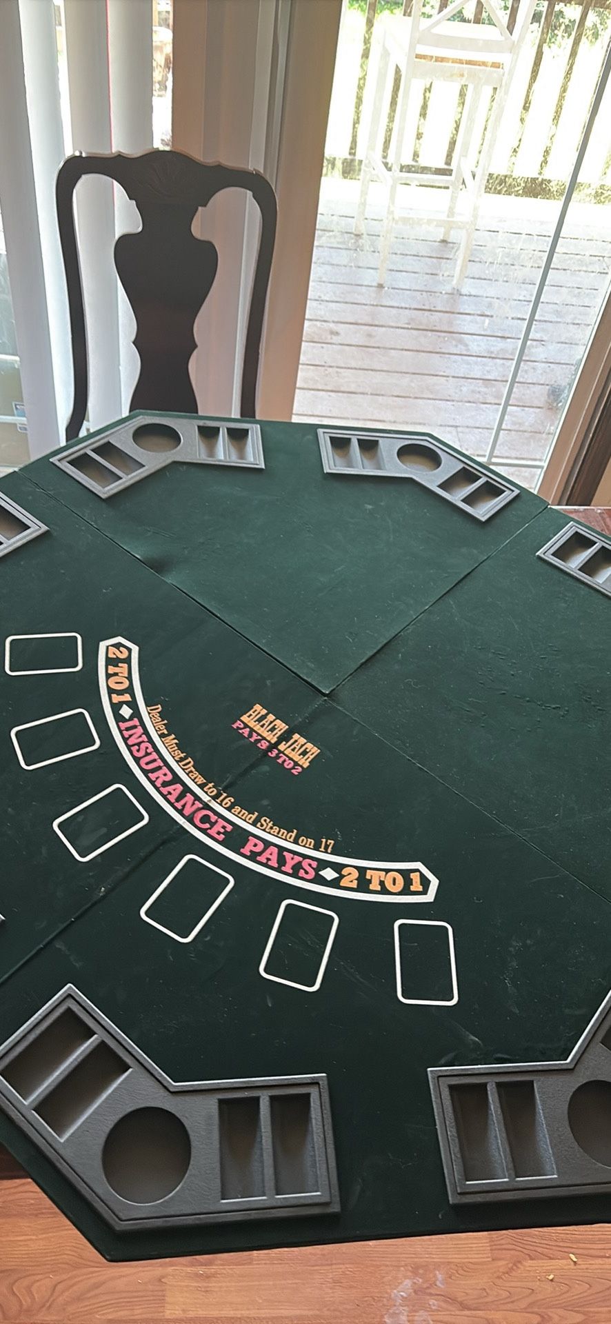 Reversible Poker/blackjack Table