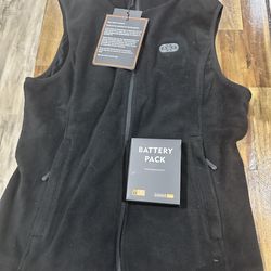 Women's Fleece Heated Jacket with Battery Pack