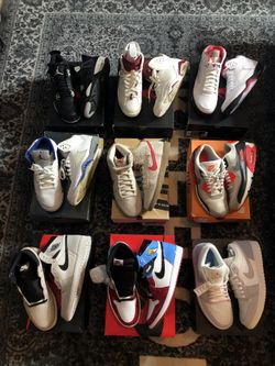 All size 11 Nike air Jordan 1s 4s 5s 6s Nike sb infrared air max 90