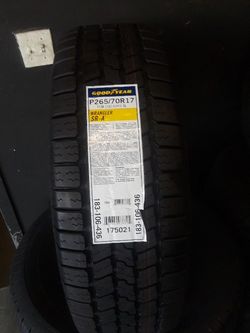 265/70/17 Goodyear tires