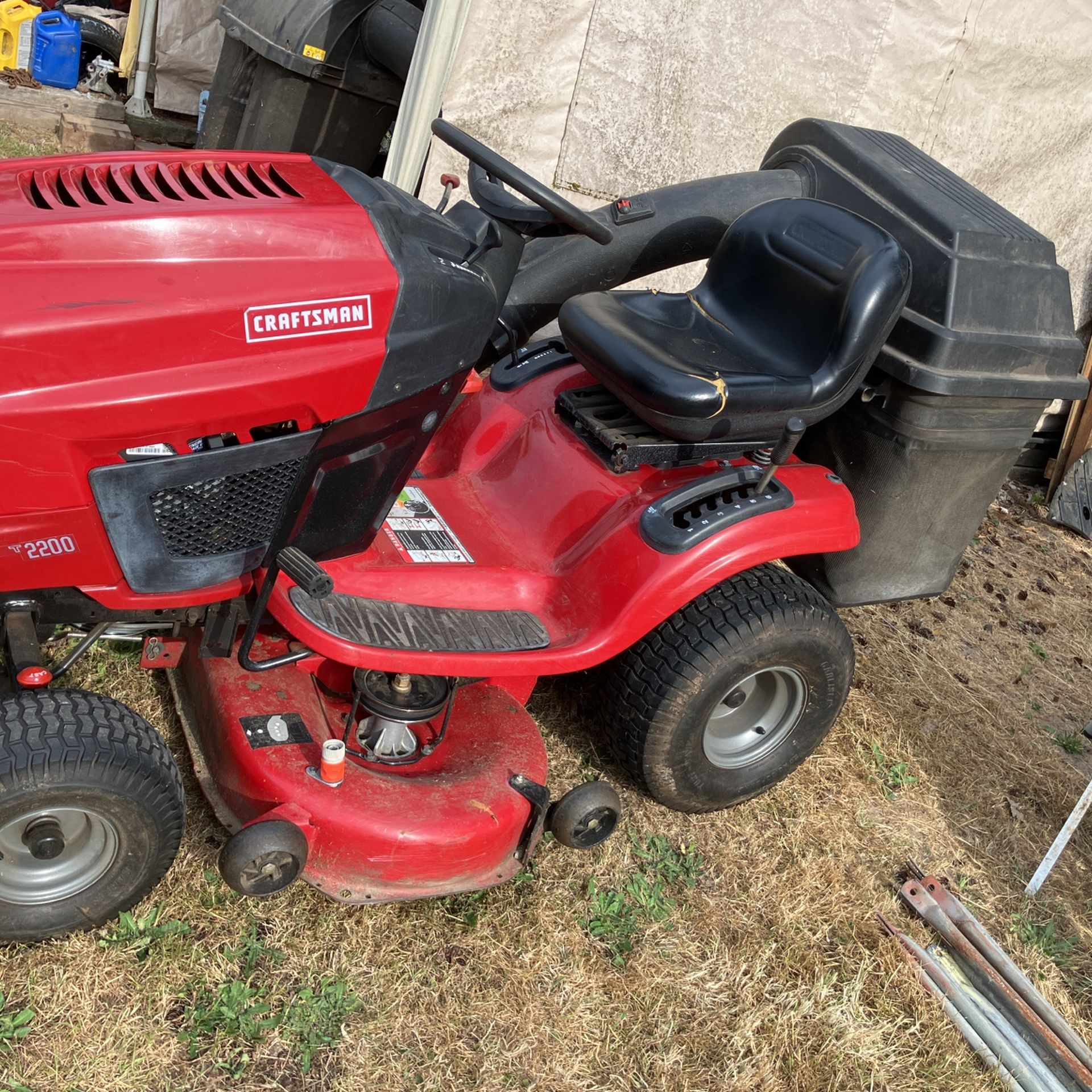 Riding Mower With Bags