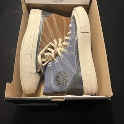 Size 9.5 - Converse Chuck 70 High Cozy Granola - Brindle Brown Steel