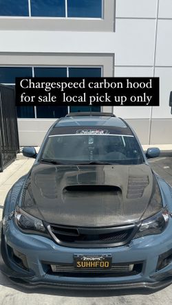 Charge speed Carbon Hood For 08-14 Wrx/sti