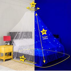 Stars Glow In  The Dark Bed Canopy