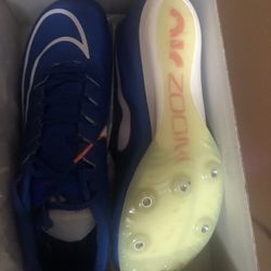 NEW Nike Air Zoom Maxfly Racer Track Spikes Blue Men's Size 8.5
