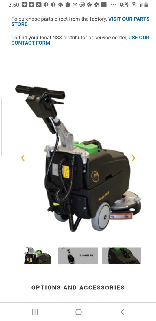 Wrangler 1503 Ab FLOOR SCRUBBER Battery Power