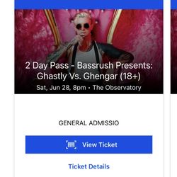 Two Tickets ghastly Vs. Ghengar 2 Day Pass