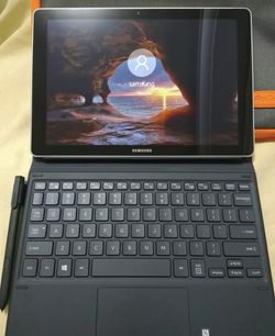 Samsung Galaxy Book 10.6. Windows 2 in 1 PC Windows 10 M3 processor, 4 GB ram, 64 GB Solid State Drive Comes with the keyboard and pen. Also a t