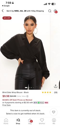 Wrap up top ! Size Large