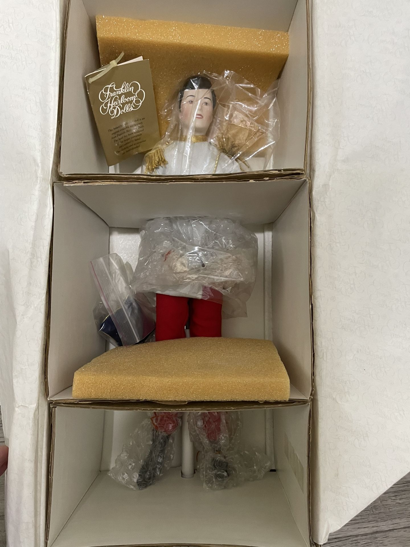 NEW Prince Charming Disney Porcelain Doll – Franklin Heirloom 1993 Vintage – in Box