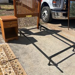 Twin Size Bed With Night Stand 