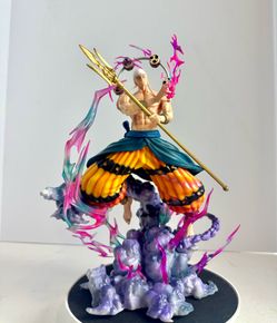 Japan Anime Figure Enel Thunder God PVC Model Statue Toy Collect Light up 33cm