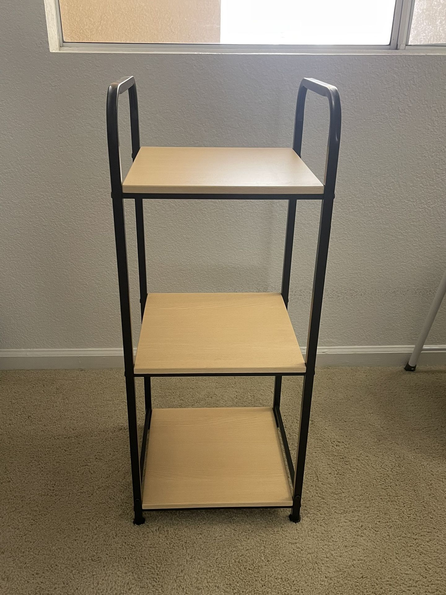 Natural Wood Three Shelf Organizer